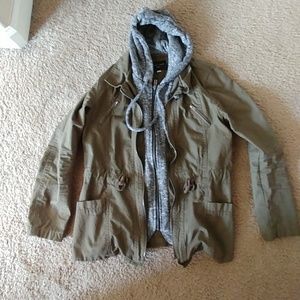 Military sweater lined jacket -Small